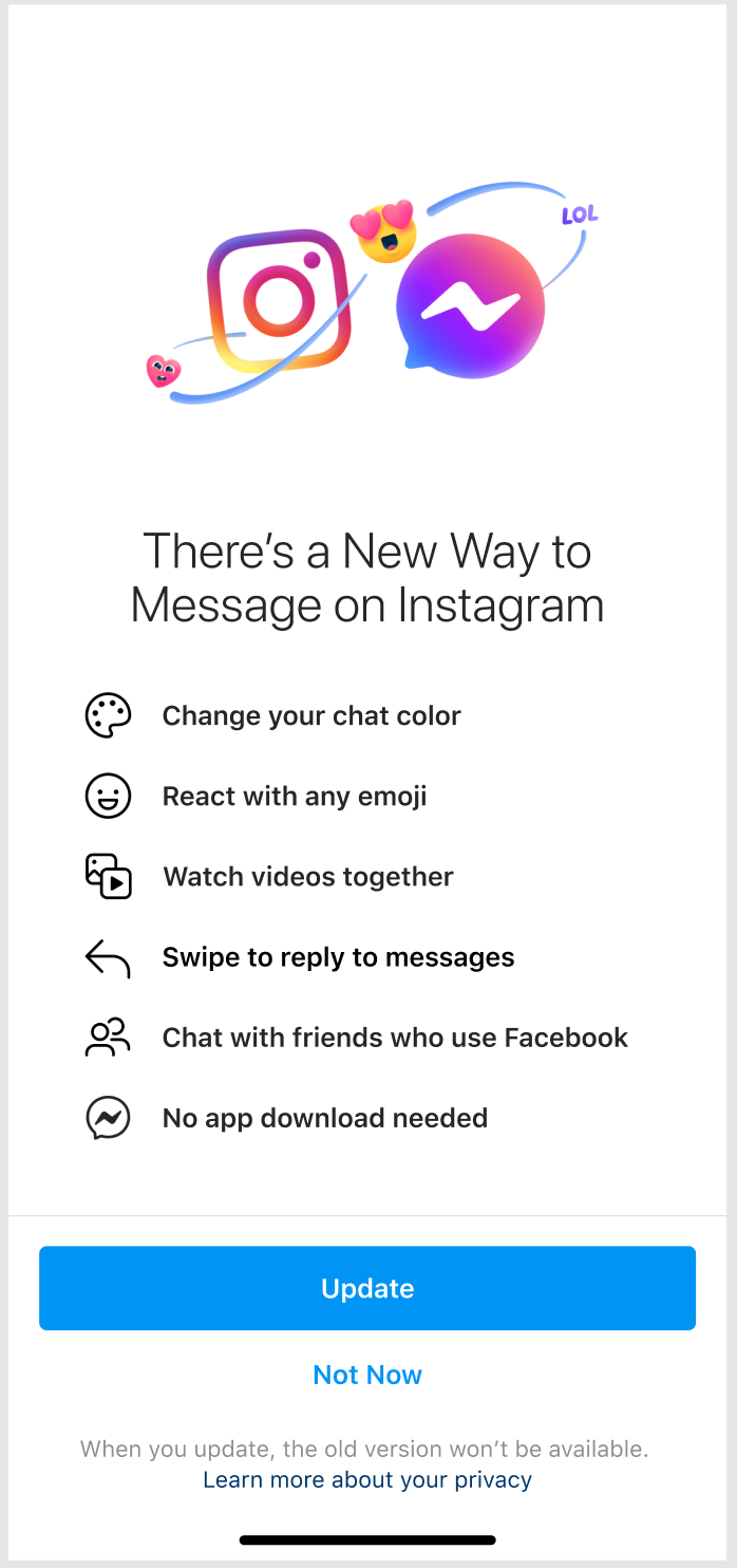 Cross-app messaging
